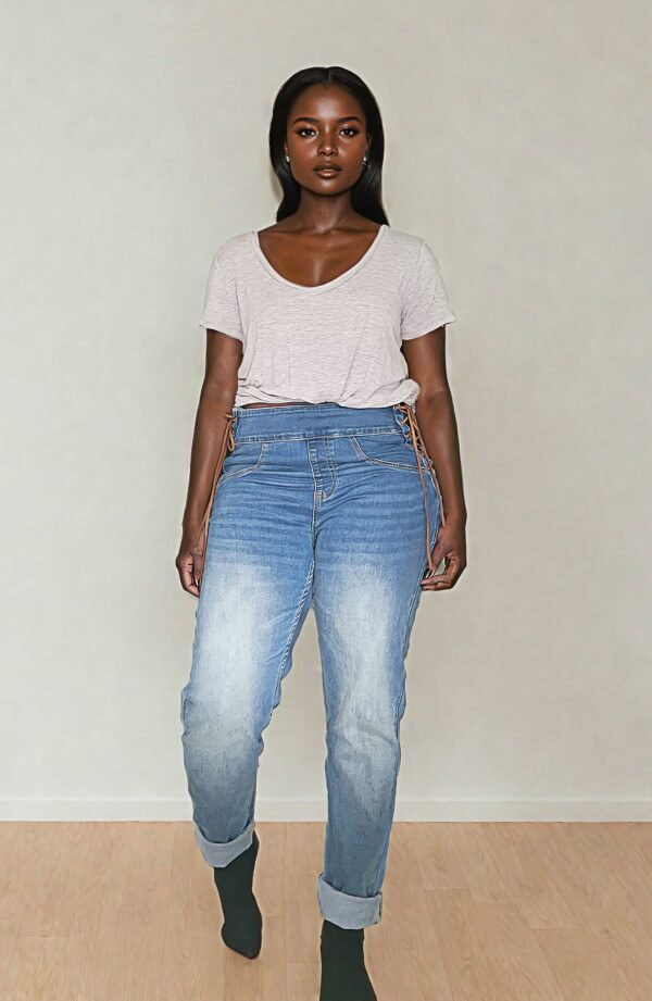 Highrise Jeans with adjustable waist - Image 5